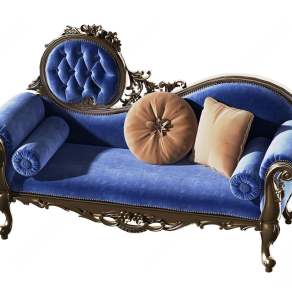 欧式古典贵妃椅3D模型下载